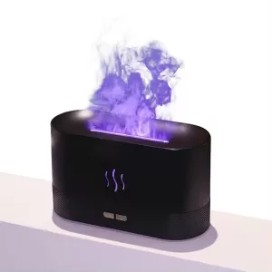 Flame Air Humidifier Aroma Diffuser - Black