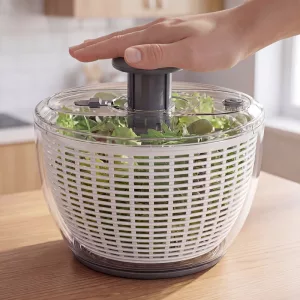 lettuce spinner, salad spinner, stainless steel salad spinner, lettuce dryer